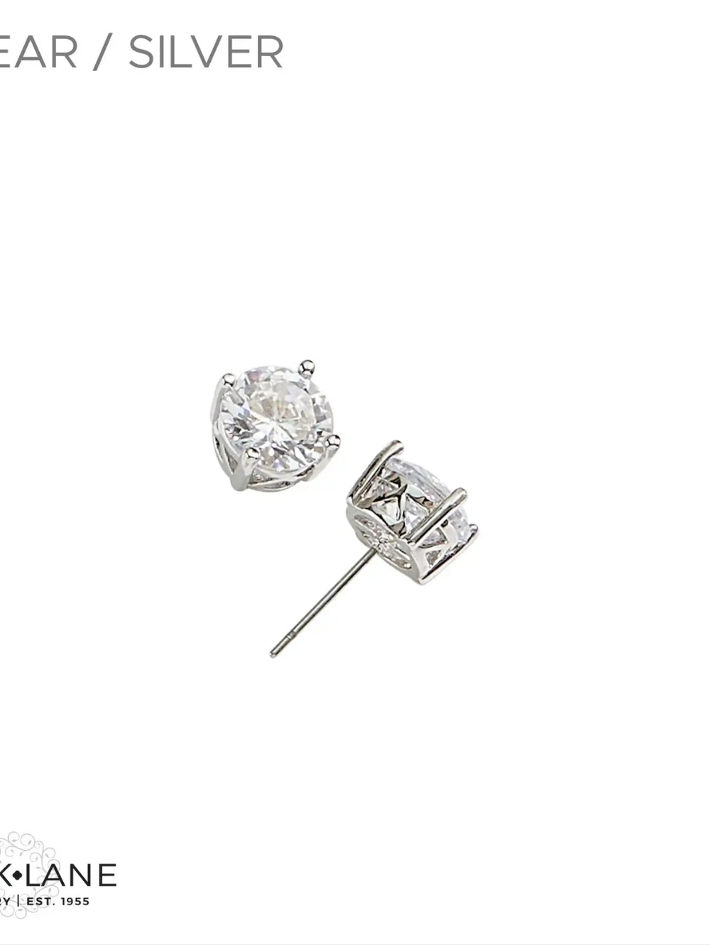 Park Lane Impression Earrings - Clear/Silver
